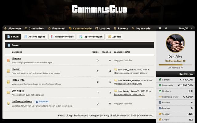 Praat mee op het forum, in de lounge-chat en via privéberichten.